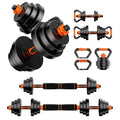 THAILE 4-in-1 Adjustable Dumbbell Set, Multifunctional Workout Equipment for Home Gym, 60 Lbs
